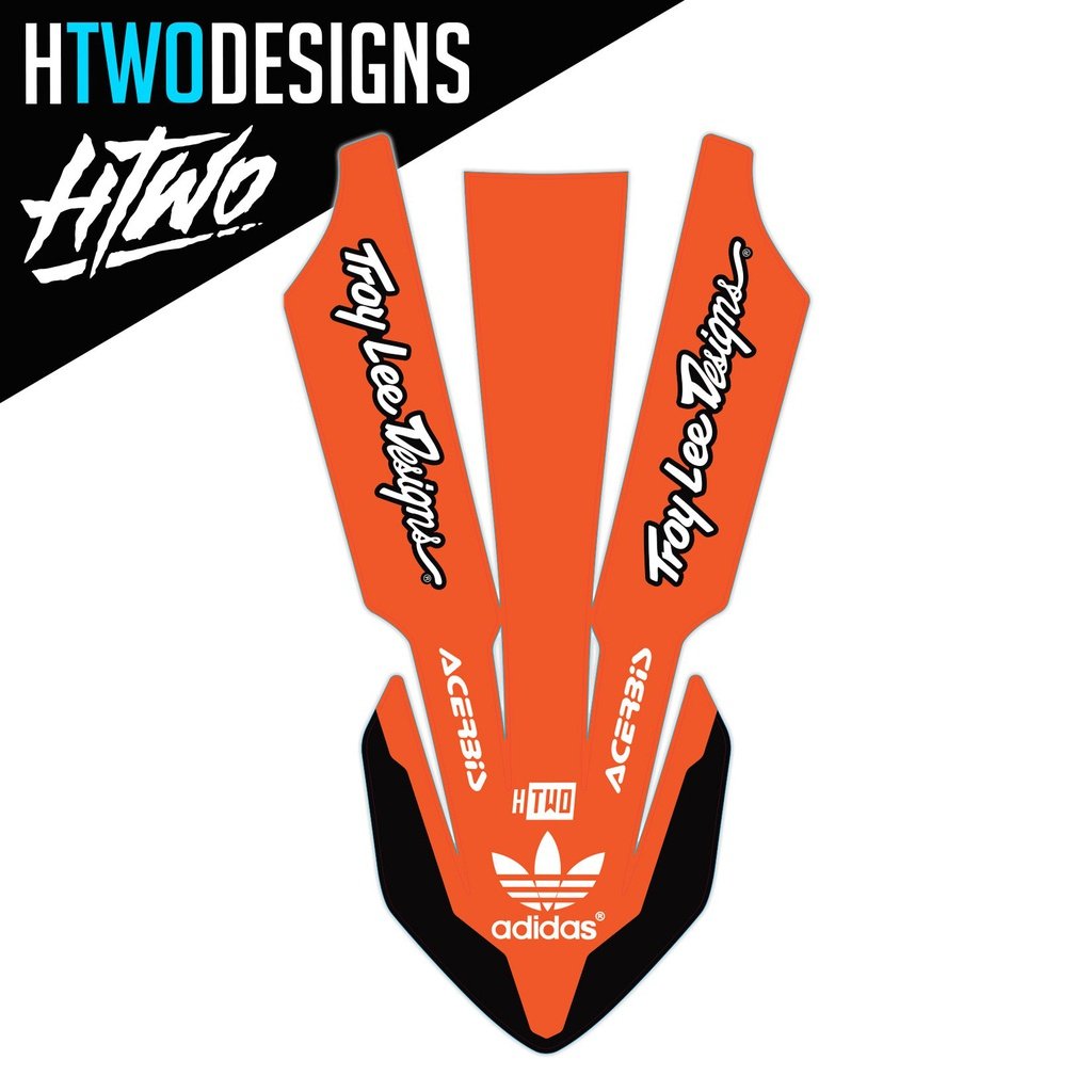 KTM Front Fender Graphic | SX EXC SXF XC All Years – HTWO Designs