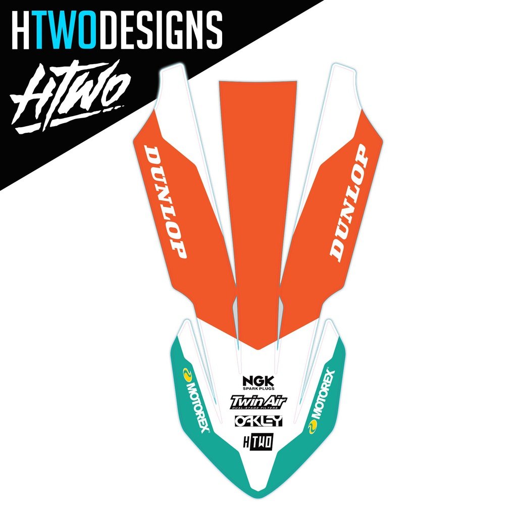 KTM Front Fender Graphic | SX EXC SXF XC All Years – HTWO Designs