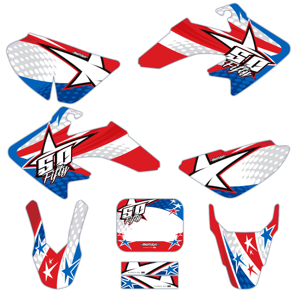 CRF50 Graphics | Stars & Stripes – HTWO Designs