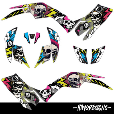 Custom Quadzilla Graphics for 450 Sport and Dinli