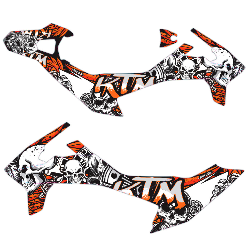 KTM 690 SMC-R Graphics | Skulls – HTWO Designs