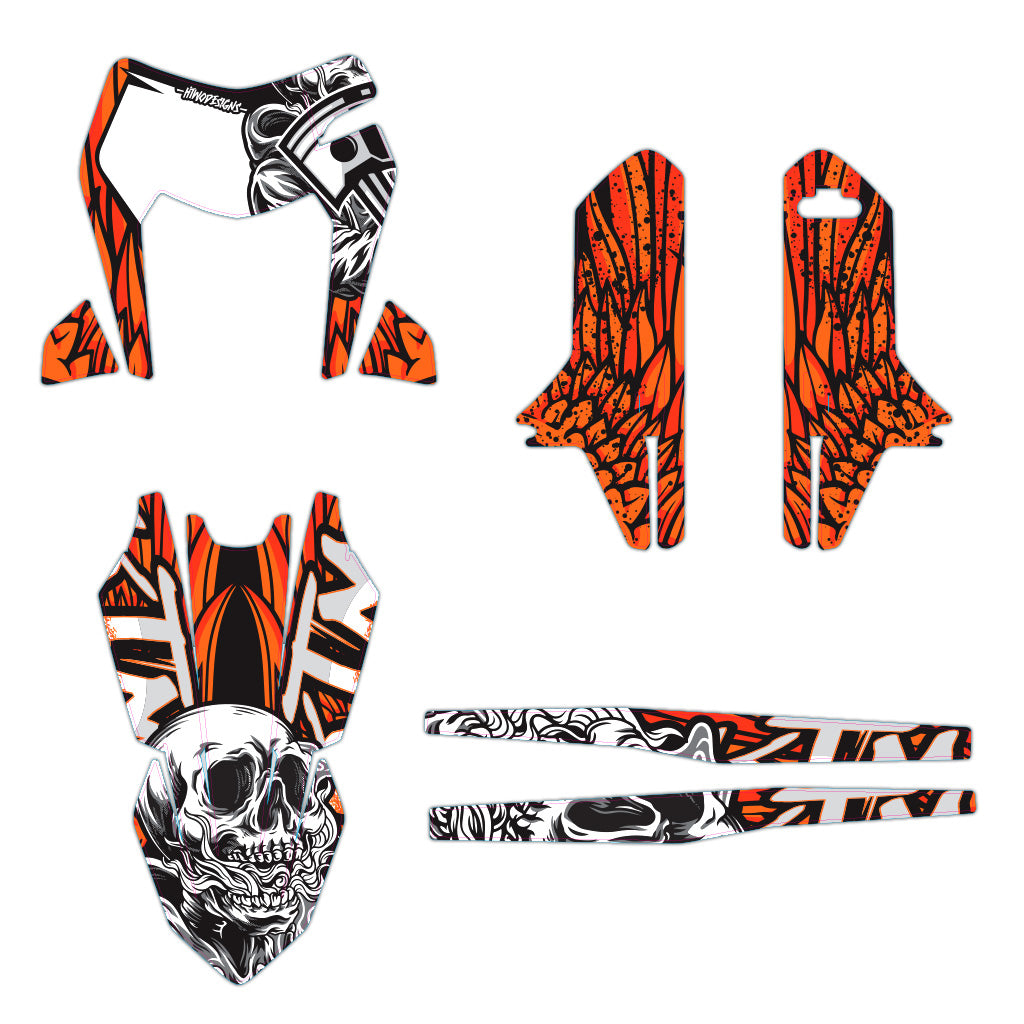KTM 690 SMC-R Graphics | Skulls – HTWO Designs