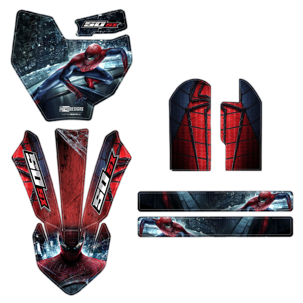 KTM 50 Graphics | SX50 Spiderman – HTWO Designs
